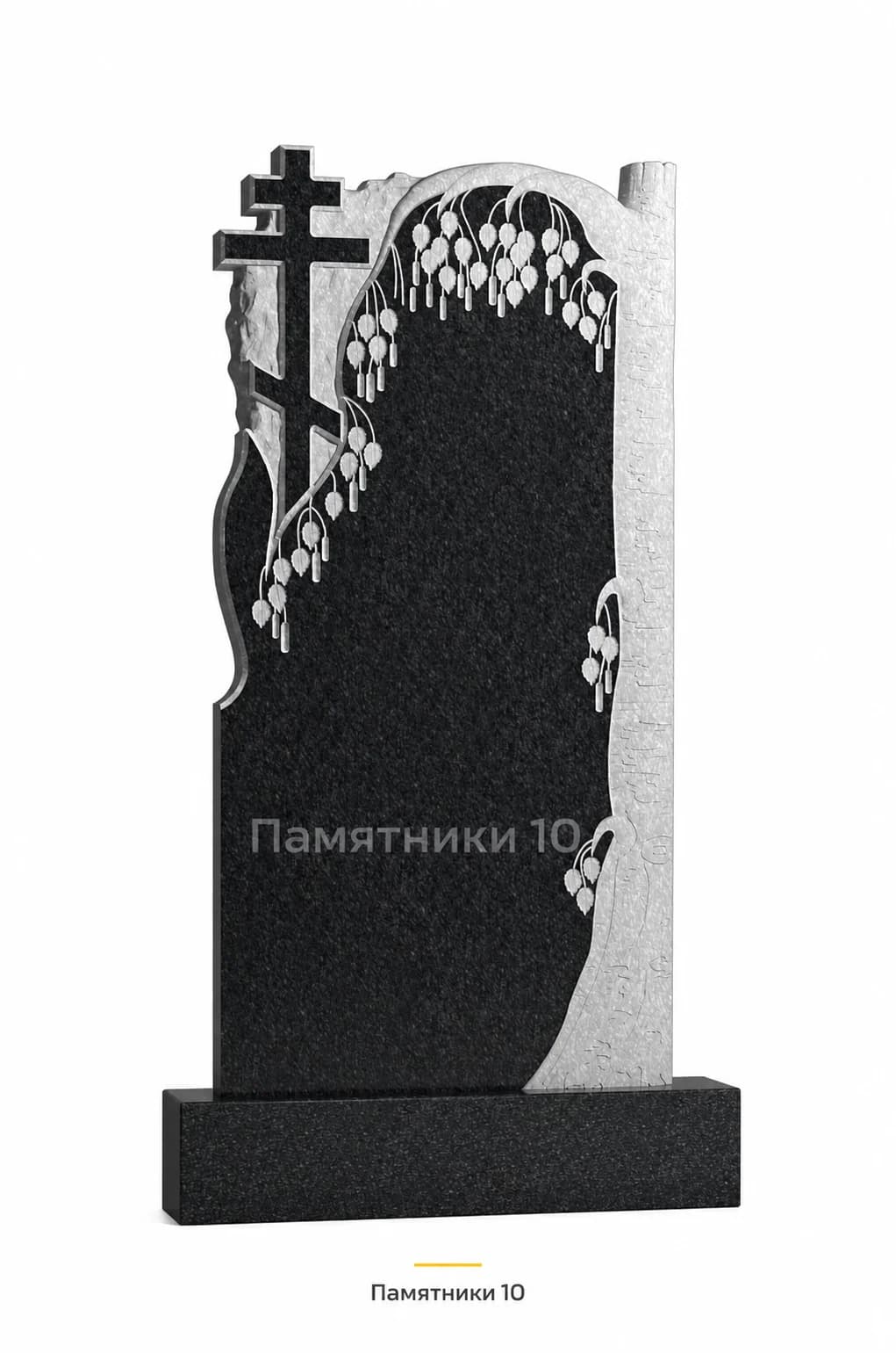 Памятник вертикальный резной РВ-166
