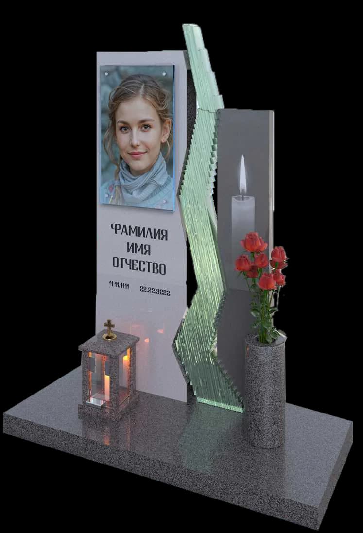Памятник со стеклом С-22