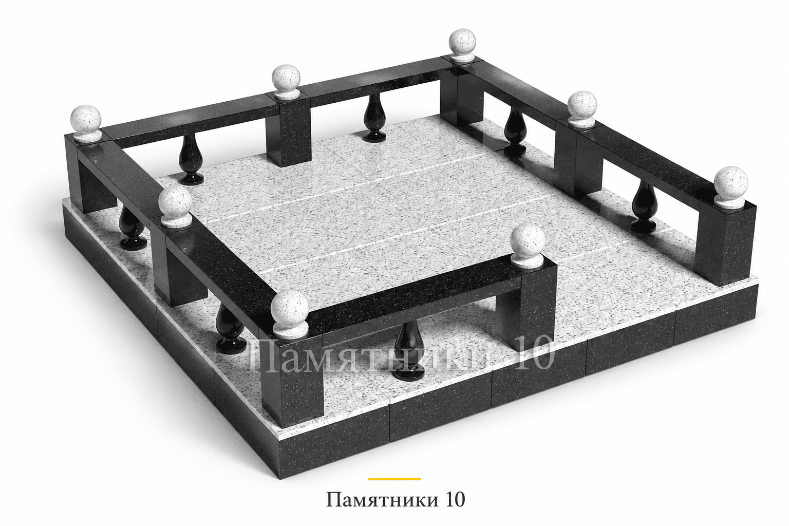 Цоколь Ц-4 с балясинами